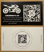 Thread 'Did you get an LMDR business card?'